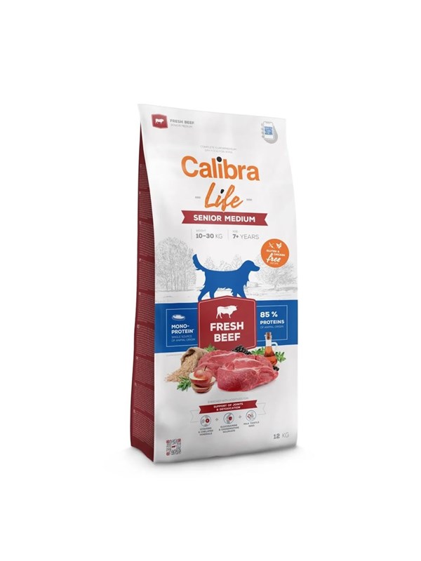 Calibra Life Senior Medium Fresh Beef - dry dog food - 12kg