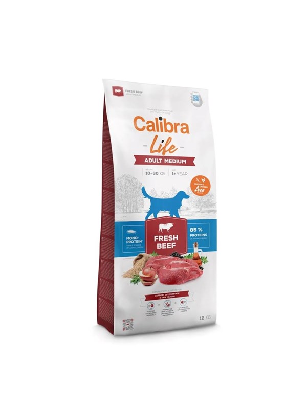 Calibra - Dog Life Adult Medium Fresh Beef 12 kg - (381149)