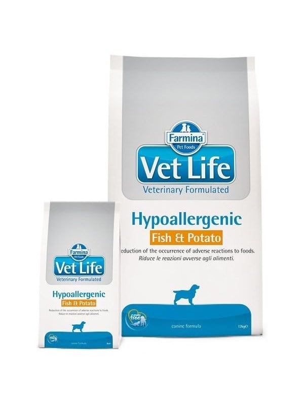 2x12kg Farmina Vet Life Dog Hypoallergenic mit Fisch & Kartoffel Trockenfutter Hund
