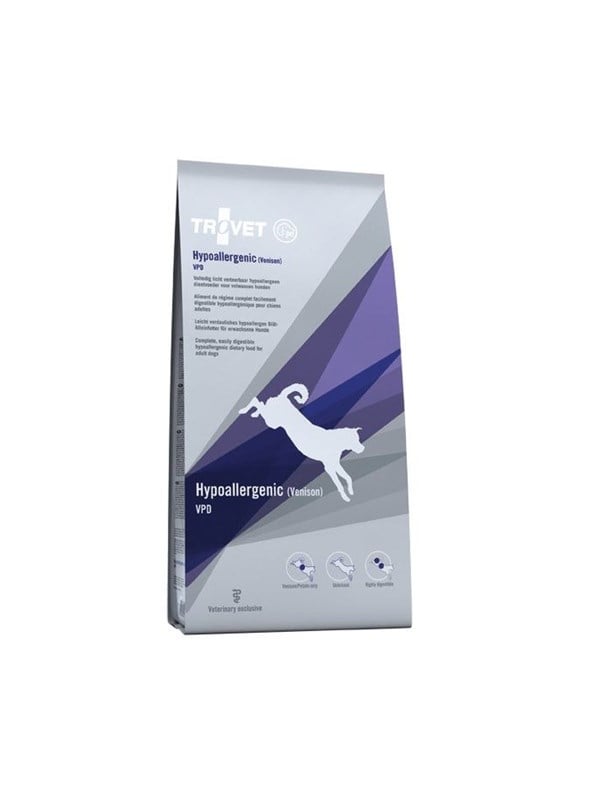 TROVET Hypoallergenes VPD mit Wild - Trockenfutter für Hunde - 10kg