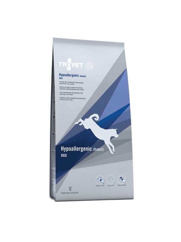 TROVET Hypoallergenes RRD Kaninchen - Trockenfutter für Hunde - 10kg