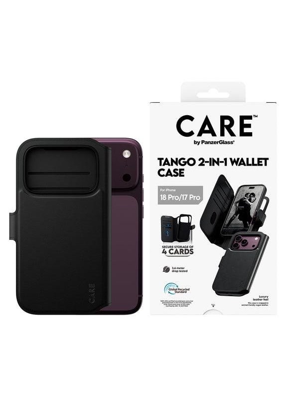 CARE by PanzerGlass Tango 2-in-1 Wallet Case Black w MagSafe Apple iPhone 18 Pro  17 Pro