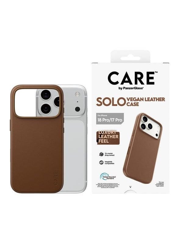 CARE by PanzerGlass Solo Case Brown w MagSafe Apple iPhone 18 Pro  17 Pro