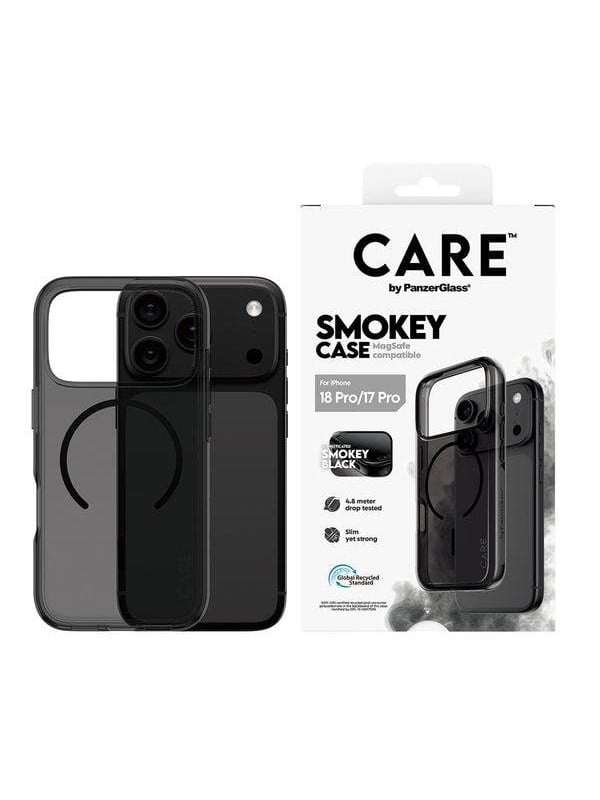 CARE by PanzerGlass Smokey Case w Black MagSafe Apple iPhone 18 Pro  17 Pro