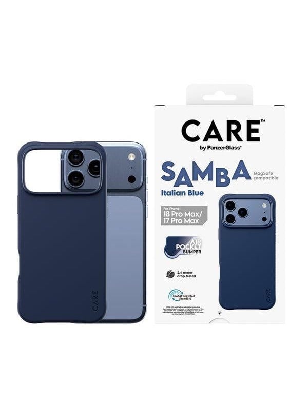 CARE by PanzerGlass Samba Case Italian Blue w MagSafe Apple iPhone 18 Pro Max  17 Pro Max