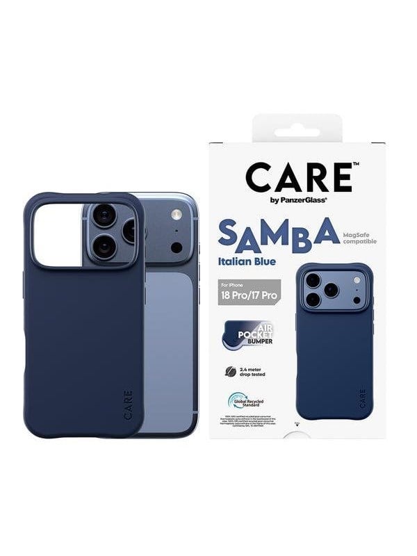 CARE by PanzerGlass Samba Case Italian Blue w MagSafe Apple iPhone 18 Pro  17 Pro
