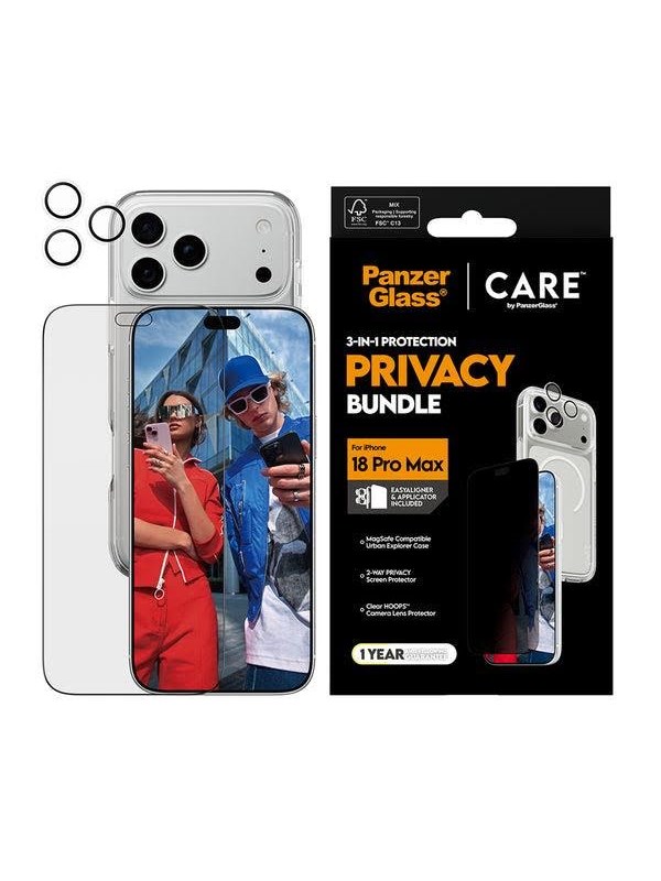PanzerGlass® CARE™ by PanzerGlass® Privacy Flagship 3-in-1 Set, iPhone 18 Pro Max