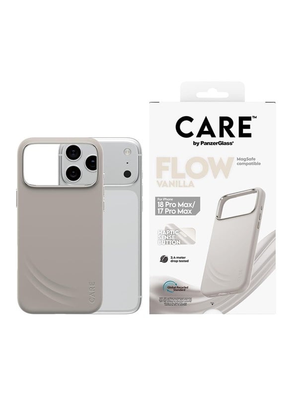CARE by PanzerGlass Flow Case Vanilla w MagSafe Apple iPhone 18 Pro Max  17 Pro Max