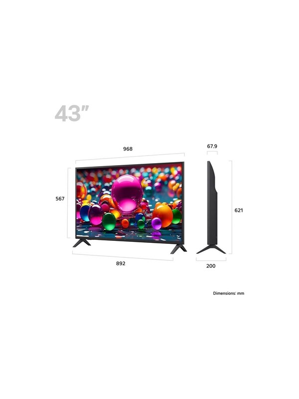 LG 43" Flachbild TV LED 4K 43UA75006LA UA75 Series - 43" LED-backlit LCD TV - UHD AI - 4K