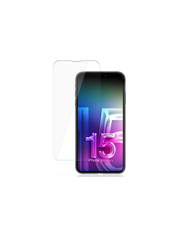 3MK FlexibleGlass Displayschutzfolie für Apple iPhone 15, Flexibles Glas, Vollkleber