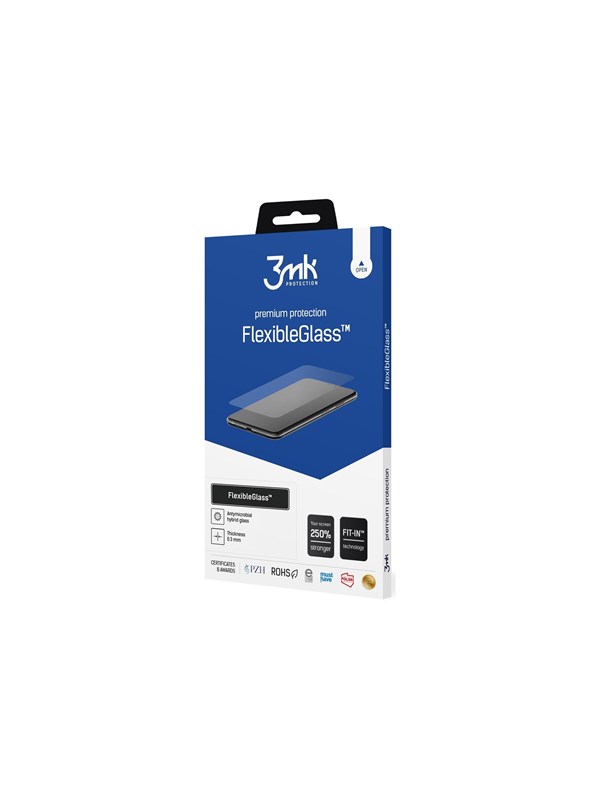 3MK FlexibleGlass Displayschutzfolie für Apple iPhone 16 Pro, Flexibles Glas, Vollflächig Klebend