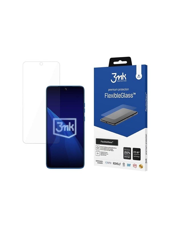 3MK FlexibleGlass Displayschutzfolie für Motorola Edge 60 Neo / Edge 50 Neo, Flexibles Glas, Vollflächig Klebend