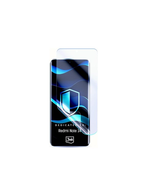 3MK FlexibleGlass Displayschutzfolie für Xiaomi Redmi Note 14 4G (Standard), Flexibles Glas, Vollflächig Klebend