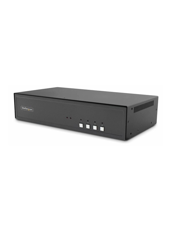 4-Port Dual-Monitor Secure KVM Switch HDMI-DP 4K 60Hz NIAP 4.0 Zertifizierter Desktop KVM Umschalter 4 PCs 2monitore