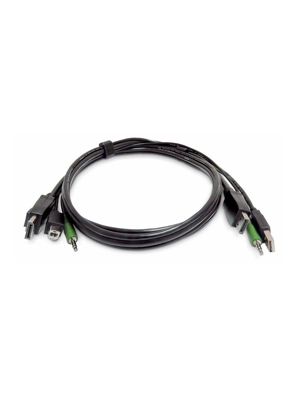 STARTECH.COM 1,8m DisplayPort KVM Kabel USB 2.0 3,5mm Audio universell kompatibles Kombikabel fur KVM Switch TAA