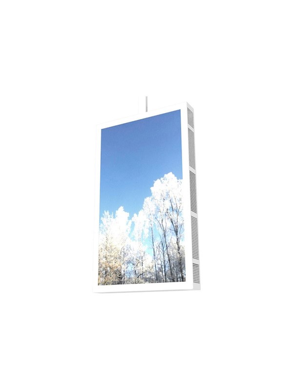 HI-ND mounting kit - portrait - for digital signage LCD panel - white - Max - recommended for 55