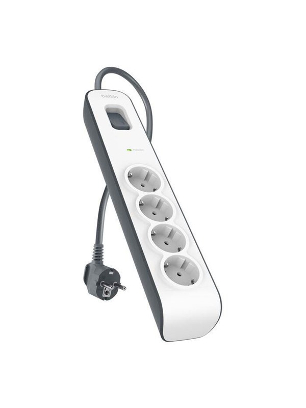 Belkin Belkin Steckdosenleiste mit Überspannungsschutz, 4-Fach, 2m