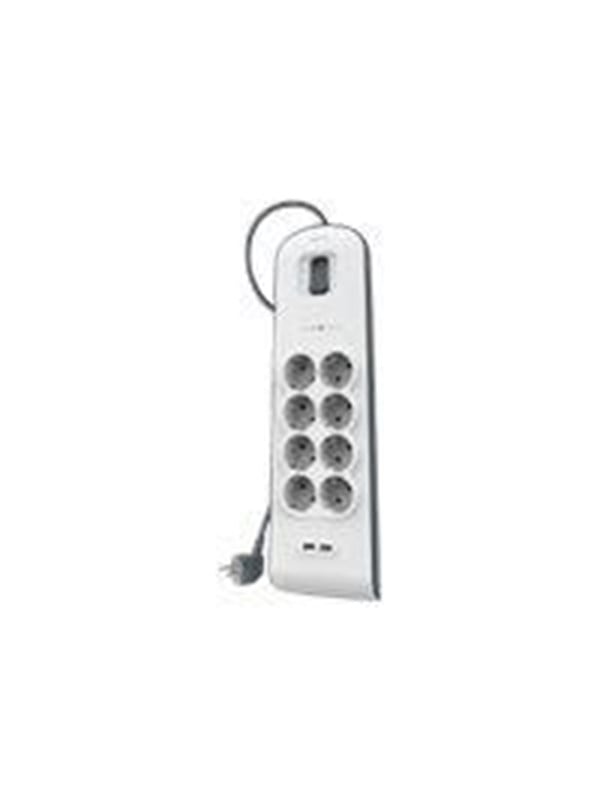 Belkin Belkin Steckdosenleiste Überspannungsschutz, 8-Fach, USB, 2 m