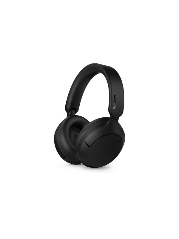 Kopfhörer Philips TAH6000BK/00 kabellos und kabelgebunden Bluetooth mit Aktiver Geräuschunterdrückung, Mikrofon, Schnellladung, schwarz