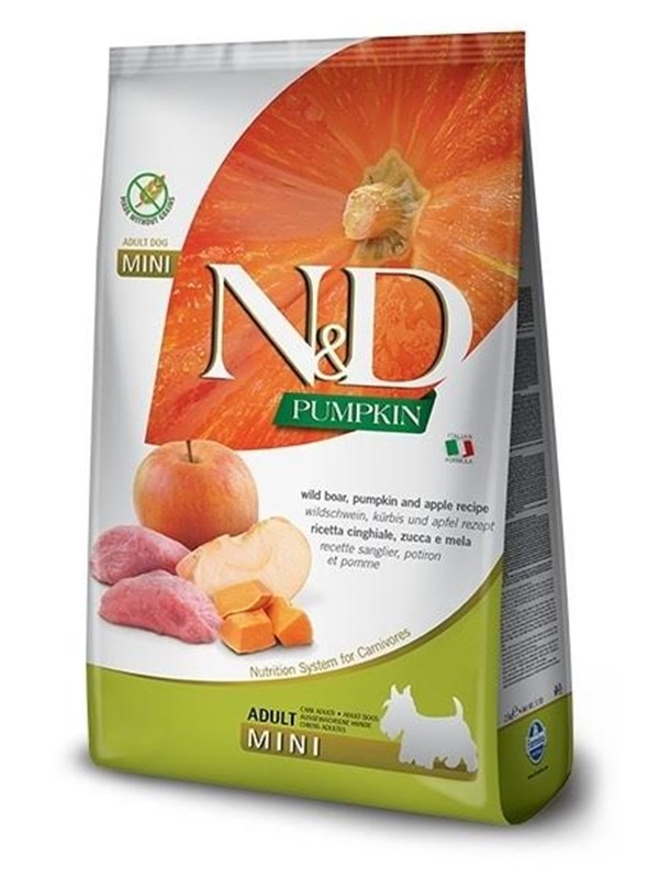 Futter Adult Mini Erwachsener Apfel Huhn Rindfleisch Kürbis Wildschwein 7 kg