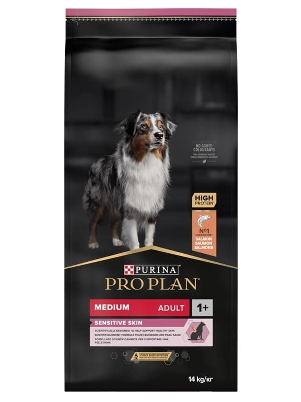 PURINA NESTLE Medium Adult Sensitive Haut 14kg Lachs