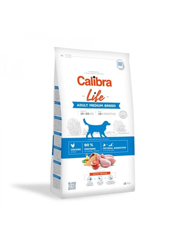 Calibra - Dog Life Adult Medium Breed Chicken 12 kg - (381092)