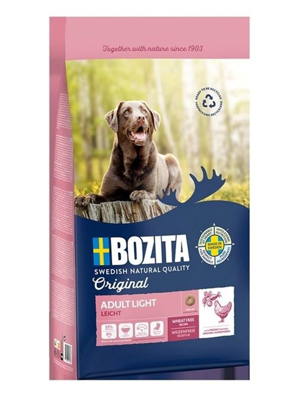 BOZITA Original Adult Light Huhn - Trockenfutter für Hunde - 12kg