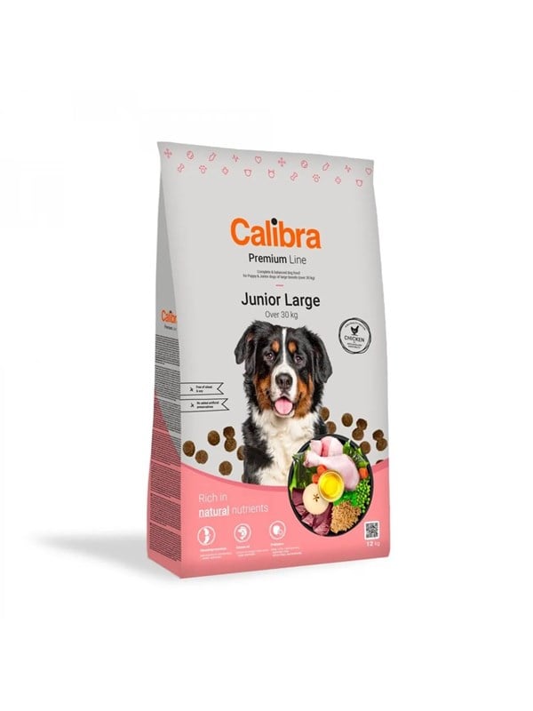 Calibra Premium Line Junior Large Chicken - dry dog food - 12kg