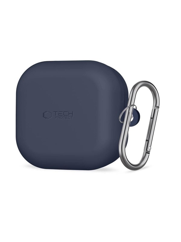 Image of Tech-Protect Silicone Hook Case for Samsung Galaxy Buds 4 / 4 Pro - Navy Blue
