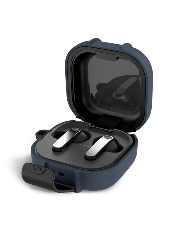 Image of Tech-Protect Slim Hook Case for Samsung Galaxy Buds 4 / 4 Pro - Navy Blue
