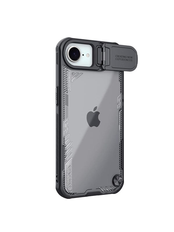 Nillkin Iceblade Prop Case with Lens Cover and Stand for iPhone 16e  17e - Black