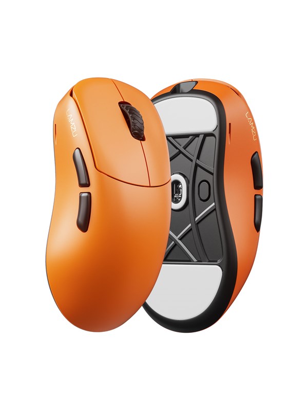 Lamzu Thorn V2 OrangeBlack - Gaming Maus Orange