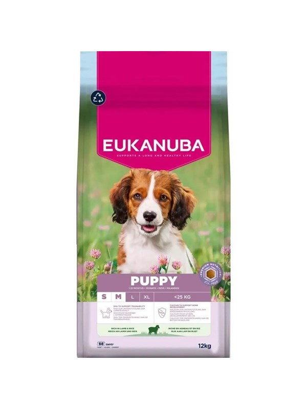 Eukanuba Premium Nutrition Puppy Small & Medium Breed Lamb and rice - dry dog food - 12kg