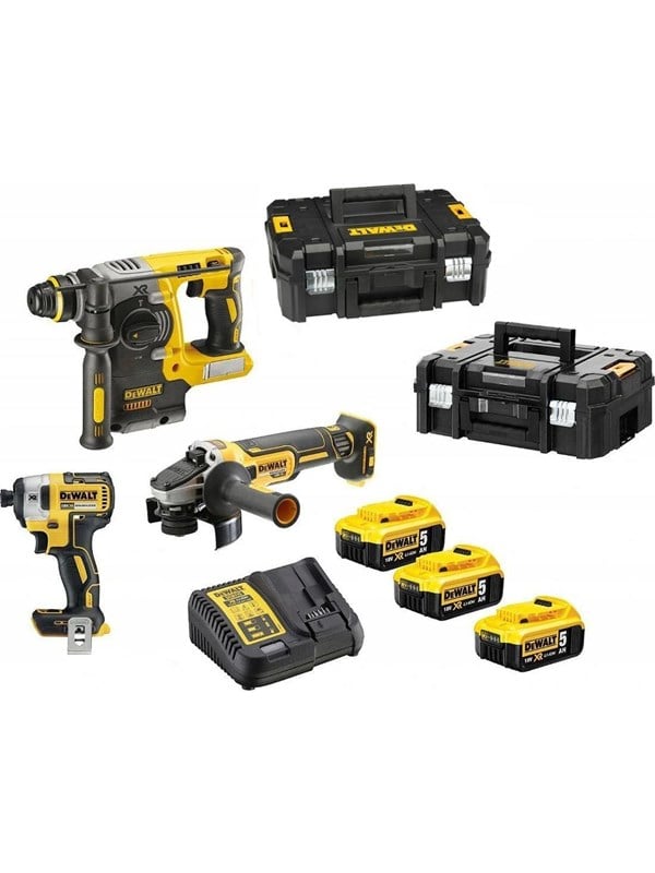 Image of Dewalt DCK305P3T 9-piece power tool set