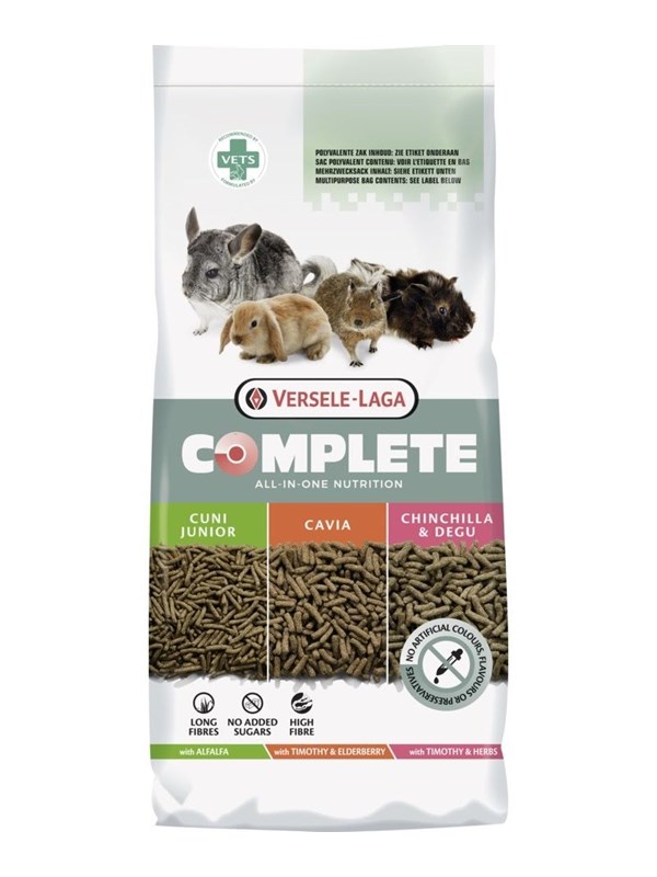 VERSELE-LAGA Complete Chinchilla Degu - Futter fr Degus und Chinchillas - 8kg