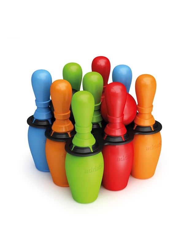 Image of Adriatic Bowlingsæt m/9 kegler (H:25 cm) & 2 kugler
