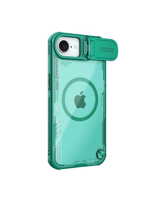 Nillkin Iceblade Prop Magnetic Case with Camera Cover and Stand for iPhone 16e  17e - Green