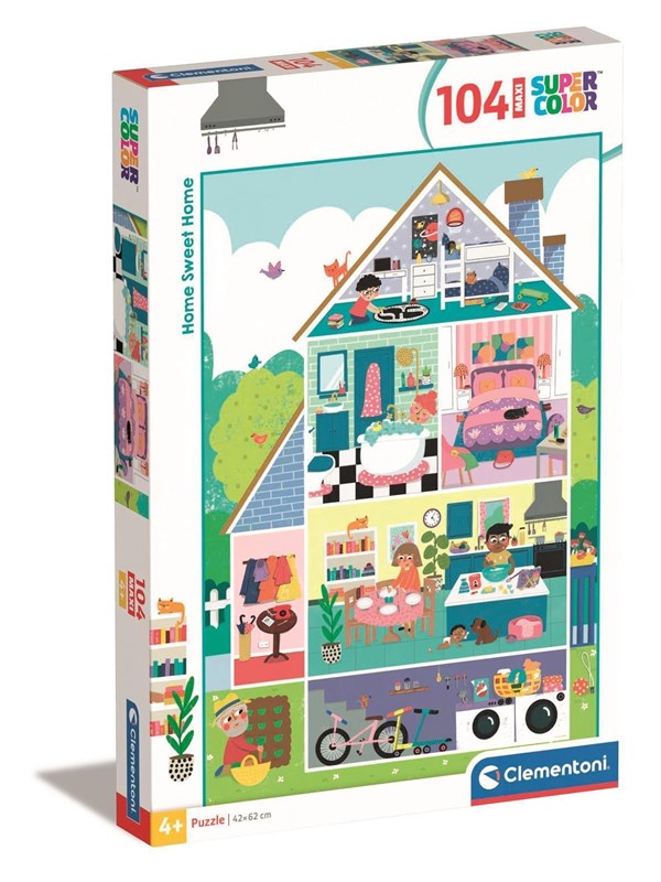 Clementoni Puzzle Maxi Noli Home Sweet Home 104 pieces 2D Puzzles