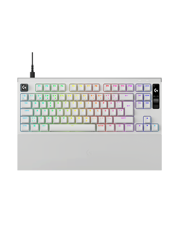 Logitech G PRO X 2 Rapid - Gaming Tastatur (TKL) - 80% - Nordic ISO - Weiss