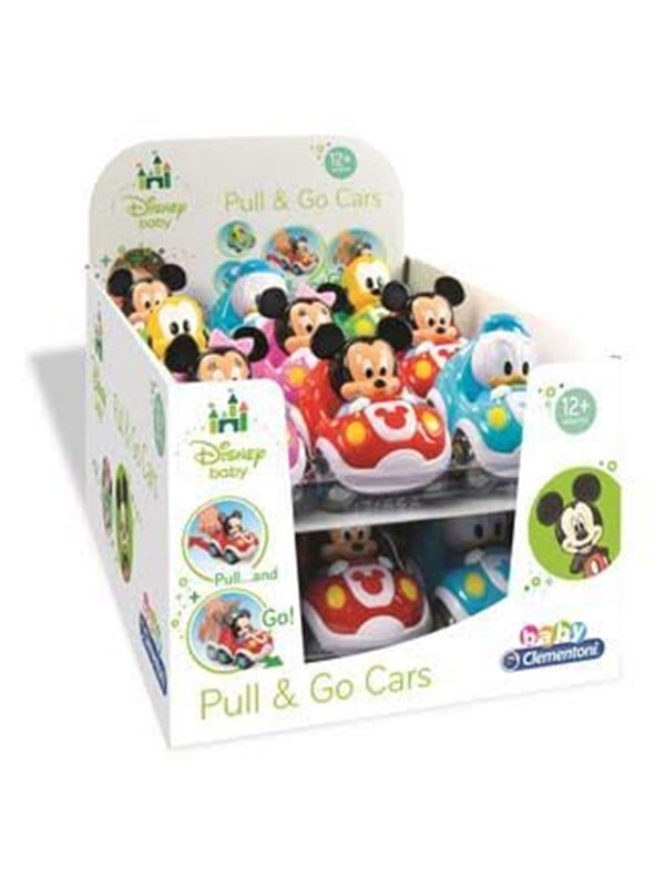 Clementoni Pull & Go Cars Disney - Display 18-asst