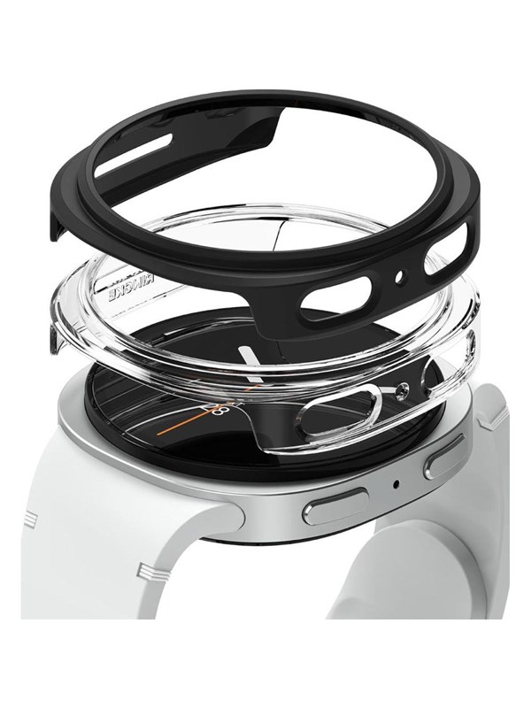 Ringke Slim 2-pack Case for Samsung Galaxy Watch 8 44mm - Clear-Black Matte