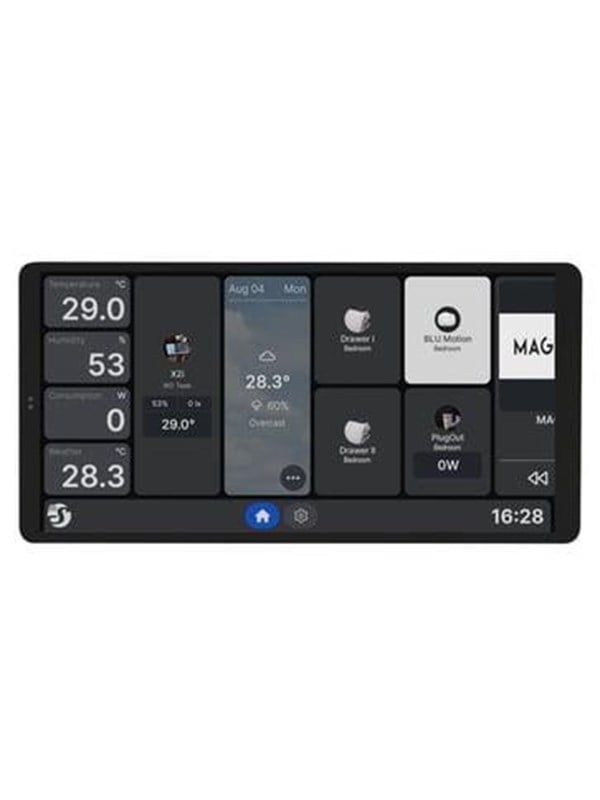 Shelly Wall Display X2i Silver - WiFi-Touchscreen