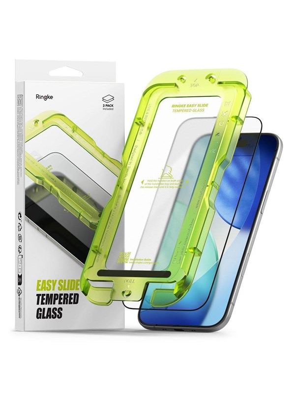 Ringke Easy Slide Displayschutzfolie für Apple iPhone 17 Air, gehärtetes Glas, Full Glue, 2er Set
