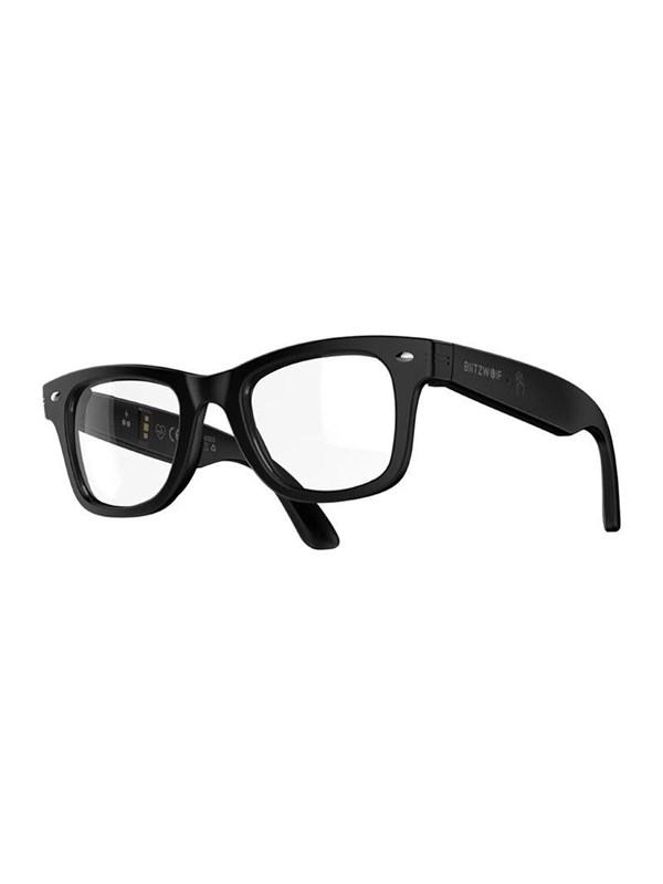 BlitzWolf BW-AG1 Smart Glasses Blaulichtfilter Gesundheitsmonitor Bluetooth Schwarz