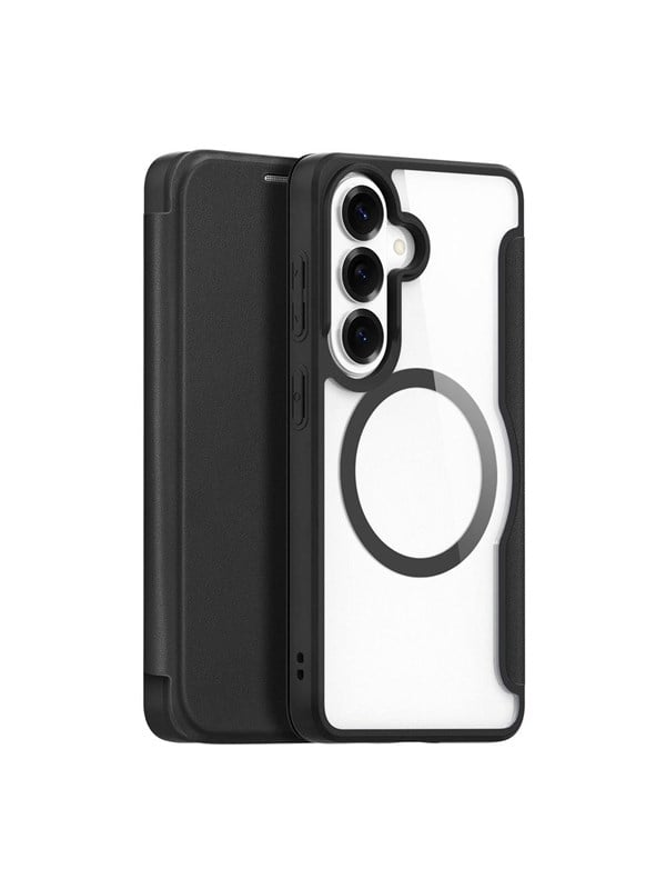 Dux Ducis Skin X Pro Wallet Case Compatible with MagSafe for Samsung Galaxy S26 - Black