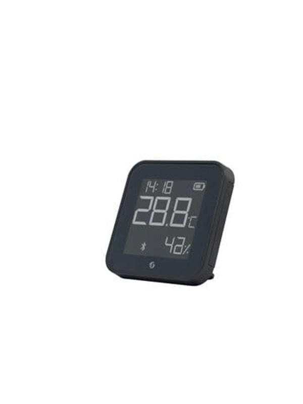 Shelly BLU HT Display ZB black - Bluetooth- und Zigbee-Temperatur- und Feuchtigkeitssensor