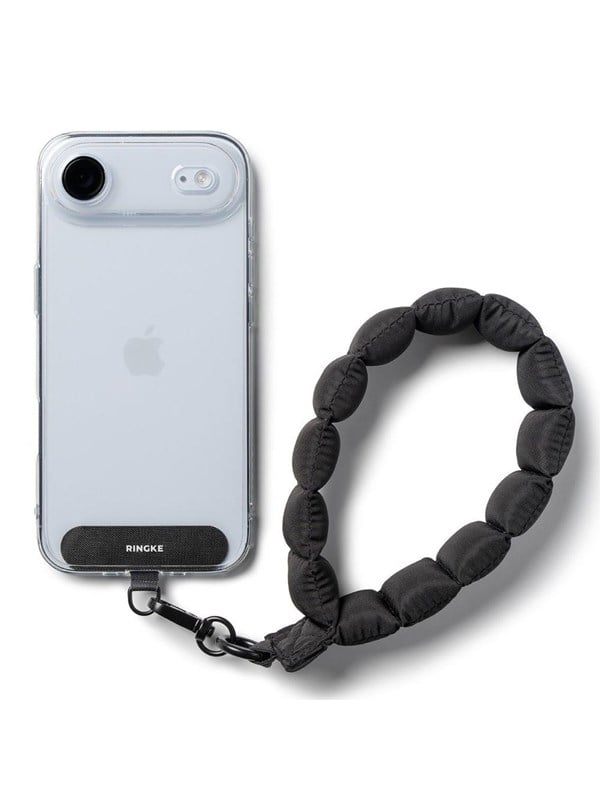 Ringke  Holder  Puffer Hand Strap Phone Lanyard - Black