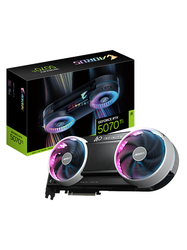 Grafikkarte Gigabyte AORUS GeForce RTX 5070 Ti INFINITY 16GB GDDR7 Reflex 2 RTX AI DLSS4