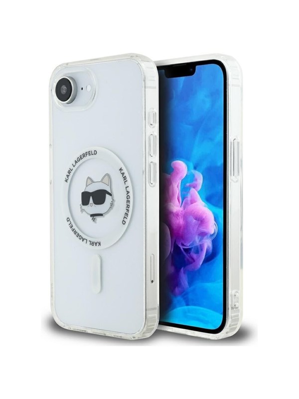 MagSafe Hülle für Apple iPhone 17e / 16e, Karl Lagerfeld, IML Choupette's Head, Weiß