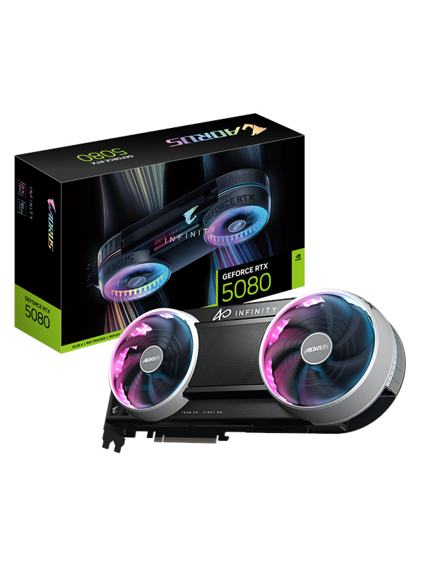 Grafikkarte Gigabyte AORUS GeForce RTX 5080 INFINITY 16GB GDDR7 Reflex 2 RTX AI DLSS4